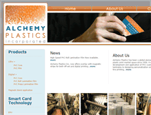 Tablet Screenshot of alchemyplastics.com